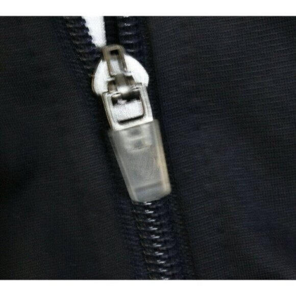 K Swiss Men Track Jacket Top Shot Minimalist Colorblock Logo Zip Blue Sz L - Picture 3 of 15